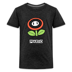 Kids' Premium T-Shirt- mario - charcoal grey