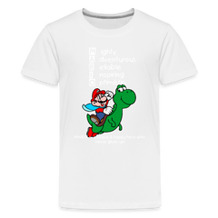 Kids' Premium T-Shirt- Mario - white